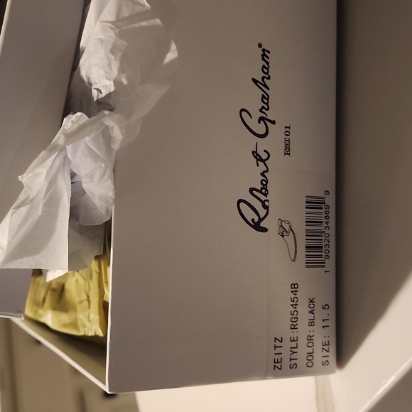 ROBERT GRAHM NWT IN BOX BLACK REAL LEATHER SKULL FRONT BOOTS SIZE 11.5 - Picture 8 of 14